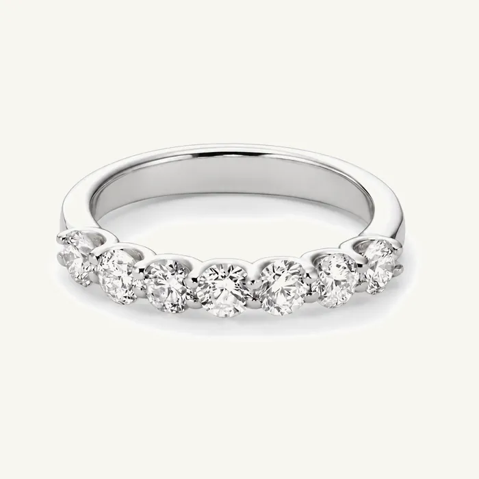 Кольцо-дорожка из семи камней, всего 0.7 ct — фото 3
