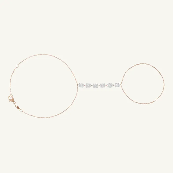 Jadi Hand Bracelet with Oval Stones · 1.96 ct