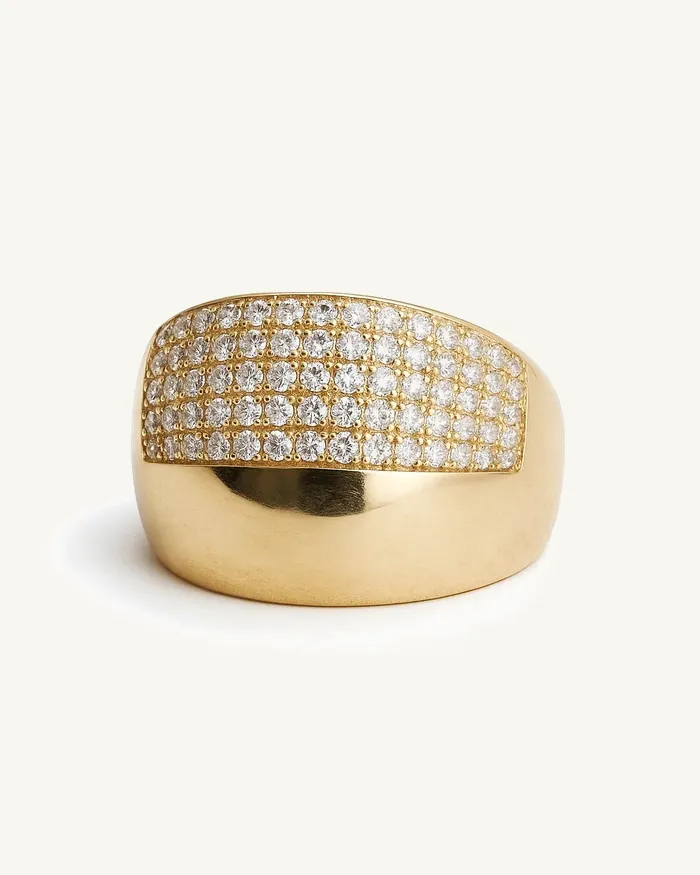 Кольцо Dome Pavé