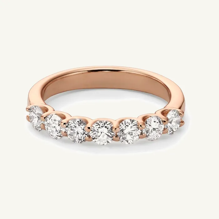 Кольцо-дорожка из семи камней, всего 0.7 ct — фото 5