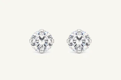 Изящные серьги-солитеры — 3.5 мм