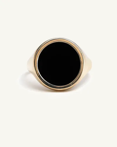 خاتم Black Oval Signet