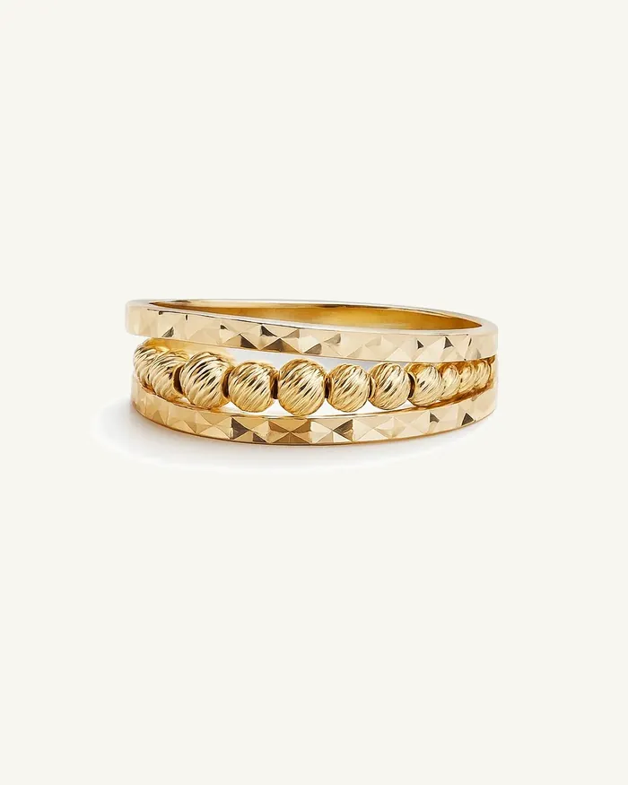 Twist Beads Ring