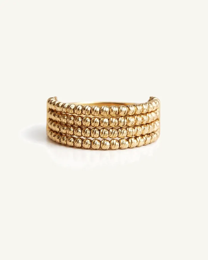 Golden Beads Ring