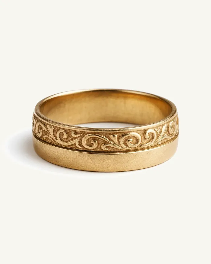 Кольцо Golden Scroll