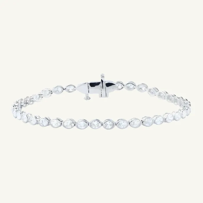 צמיד טניס | בשיבוץ אבן אובל | 2.00 CT