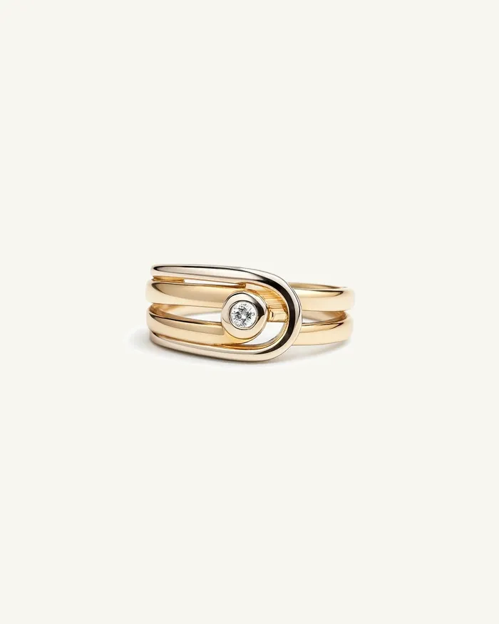 Twist Charm Ring