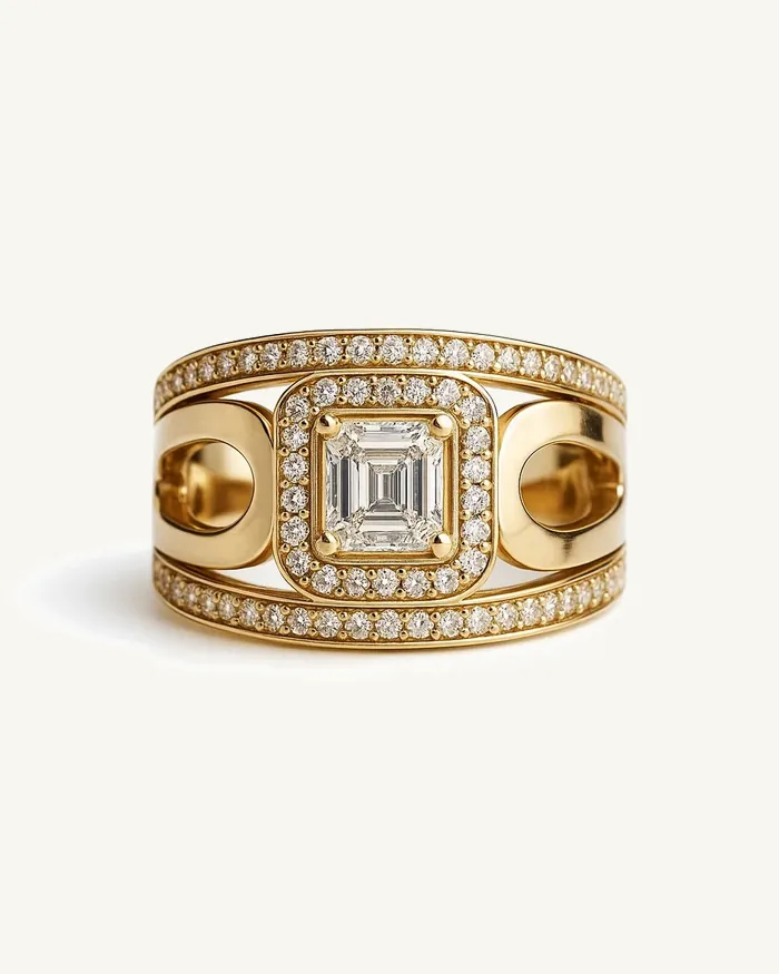 خاتم Royal Baguette Halo