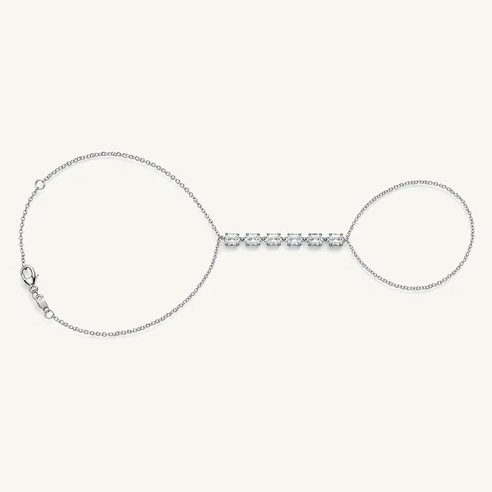 Jadi Hand Bracelet with Oval Stones · 1.96 ct