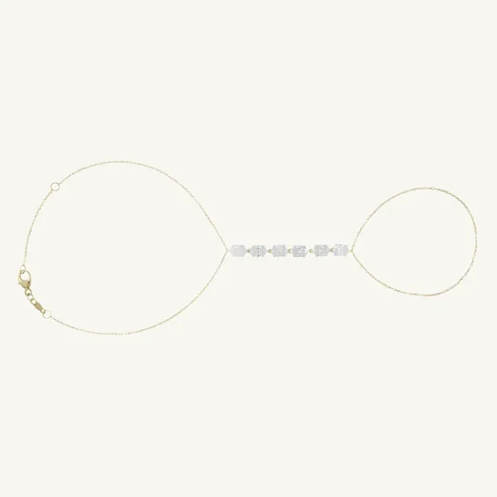 Jadi Hand Bracelet with Oval Stones · 1.96 ct