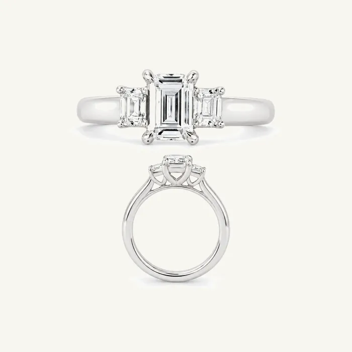 טבעת סוליטר | בשיבוץ אבן אמרלד | 1.53 CT — תמונת סטודיו