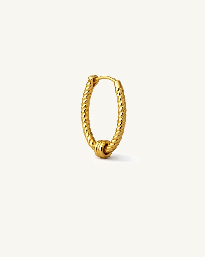 أقراط Golden Knot Hoop