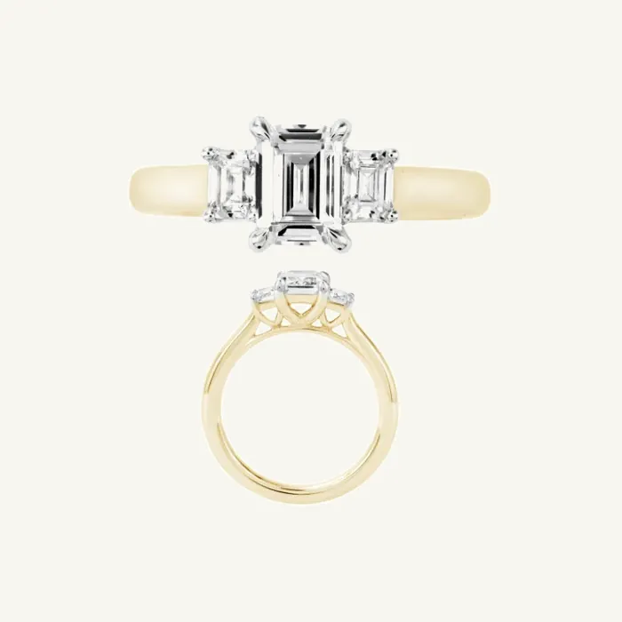 טבעת סוליטר | בשיבוץ אבן אמרלד | 1.53 CT