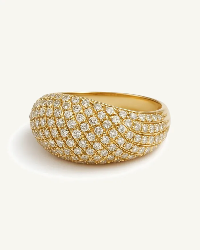 Golden Waves Ring