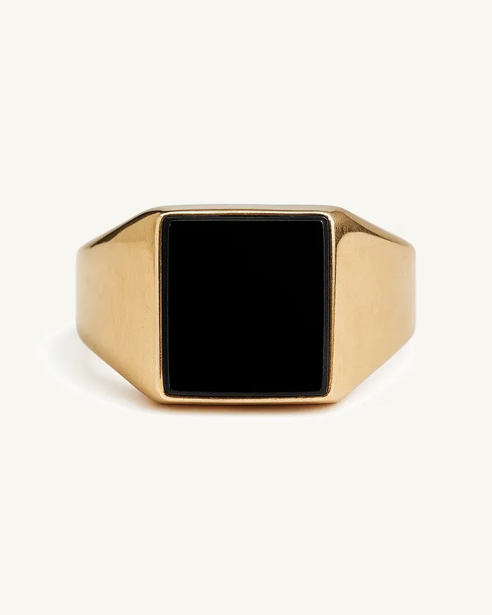 Кольцо Signet Black Onyx