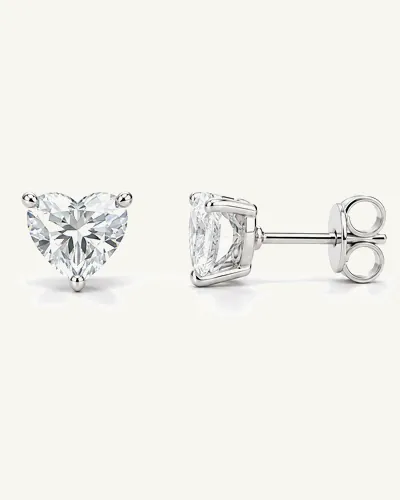 Серьги с лабораторными бриллиантами «сердце» — 1.5–4 ct на пару