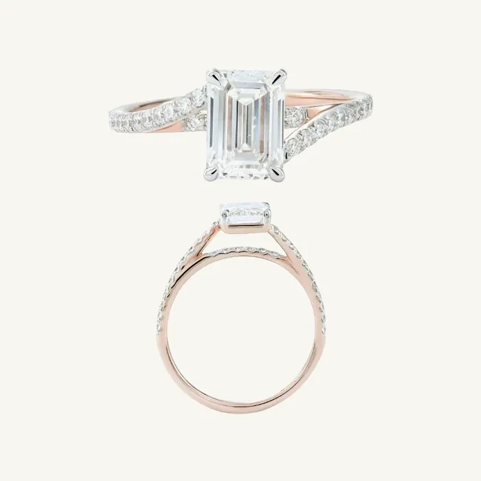 טבעת סוליטר | בשיבוץ אבן אמרלד | 1.8 CT