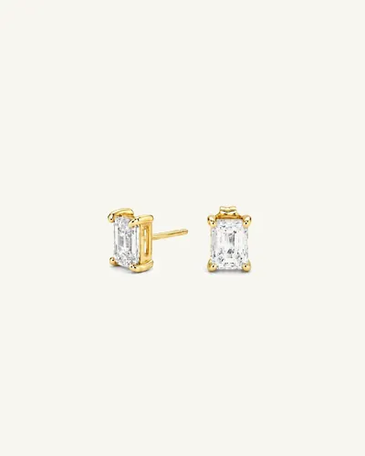 Серьги-гвоздики «радиант» 1 ct с каждой стороны